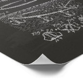 Gevist Lure 1923 Patent Art Chalkboard Poster (Hoek)