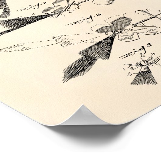 Gevist Lure 1929 Patent Art Old Peper Poster (Hoek)