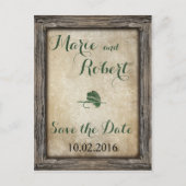 Gevist Lure Bruiloft Save the Date Briefkaart (Voorkant)