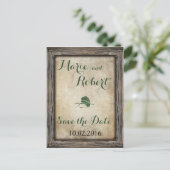 Gevist Lure Bruiloft Save the Date Briefkaart (Staand voorkant)