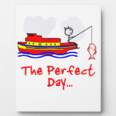 Gevist Man Boat Fotoplaat (Voorkant)