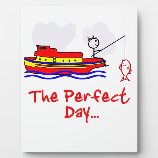 Gevist Man Boat Fotoplaat (Voorkant)