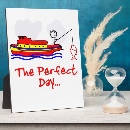 Gevist Man Boat Fotoplaat (Zijkant)