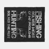 Gevist & meer jacht lost problemen op Fun Vist Fleece Deken (Voorkant (Horizontaal))
