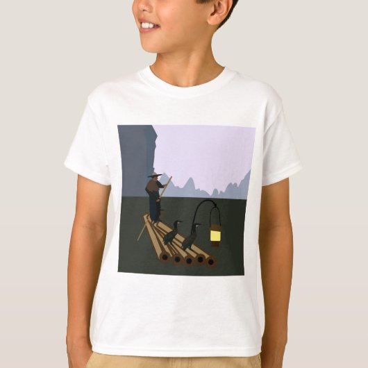 Gevist met aalscholvers t-shirt (Voorkant)