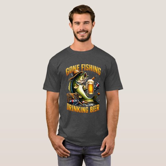 Gevist met bier drinken t-shirt (Voorkant volledig)
