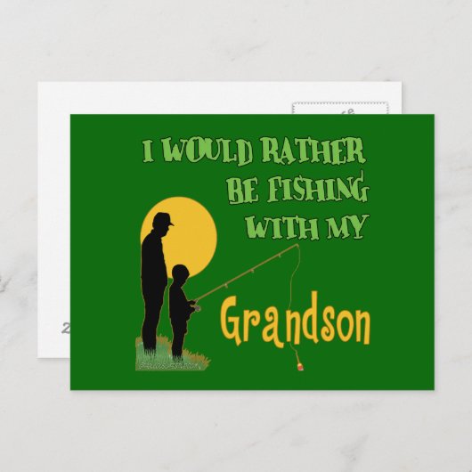 Gevist met kleinzoon briefkaart (Voorkant / Achterkant)