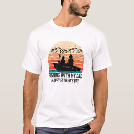 Gevist met mijn vader vrolijke Vaderdag T-shirt
