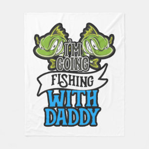 Gevist met papa hengelen Kinder cadeau Fleece Deken