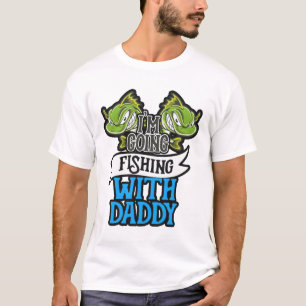 Gevist met papa hengelen Kinder cadeau T-shirt