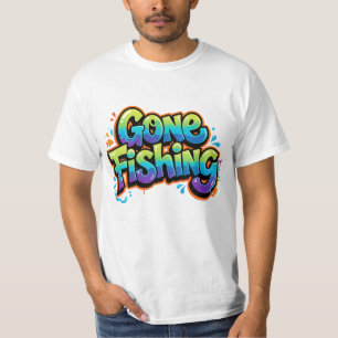 Gevist met vissen Grappige Regenboog Cartoon Cadea T-shirt