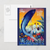  Gevist Mexicaans reistoerisme Vera Cruz Briefkaart (Voorkant / Achterkant)