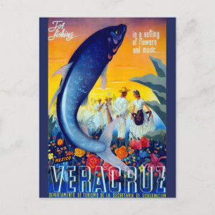 Gevist Mexicaans reistoerisme Vera Cruz Briefkaart