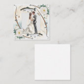 Gevist minnaar begroet Happy Wedding Notitiekaartje (Voorkant / Achterkant)