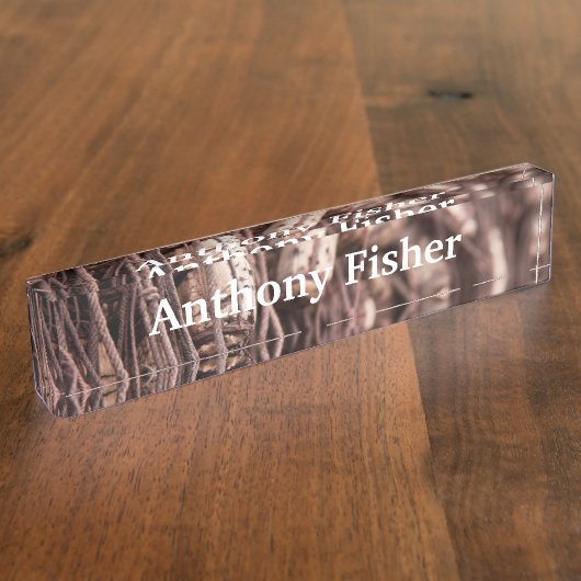 Gevist Naambordje (Zijkant)