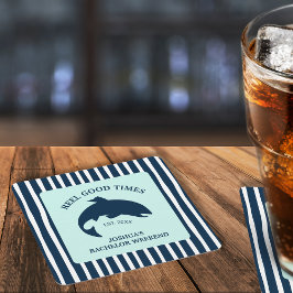 Gevist Navy Bachelor Party Reel Goede Tijden Kartonnen Onderzetters