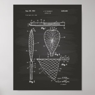 Gevist Net 1953 Patent Art Chalkboard Poster