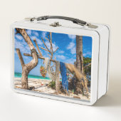 Gevist netten die op het strand drogen (Voorkant)