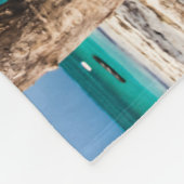 Gevist netten die op het strand drogen fleece deken (Hoek)