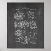 Gevist octrooi - Chalkboard Poster (Voorkant)