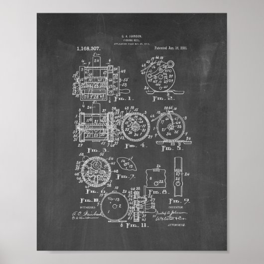 Gevist octrooi - Chalkboard Poster (Voorkant)