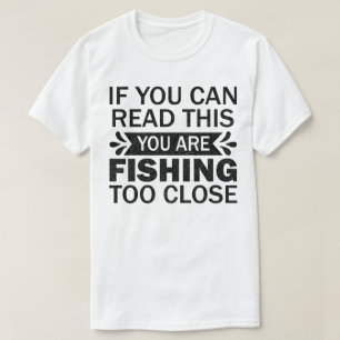 Gevist om te sluiten visser papa sarcastische Geze T-shirt