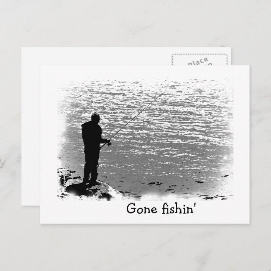 Gevist op het meer briefkaart (Voorkant / Achterkant)