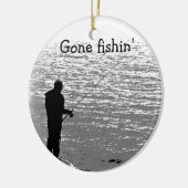 Gevist op het meer keramisch ornament (Links)