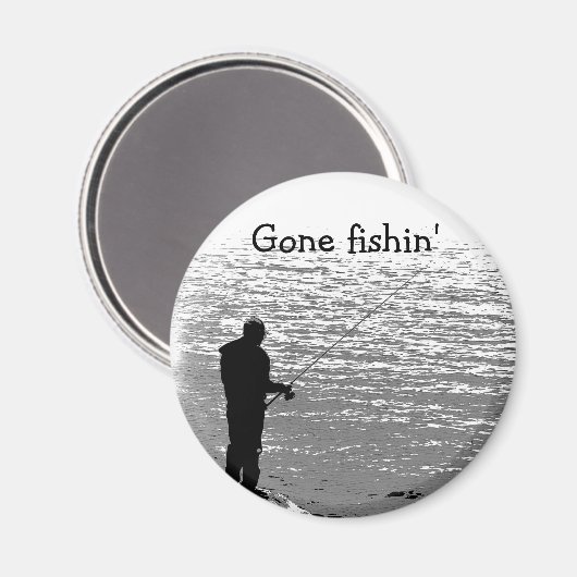 Gevist op het meer magneet (Voorkant / Achterkant)