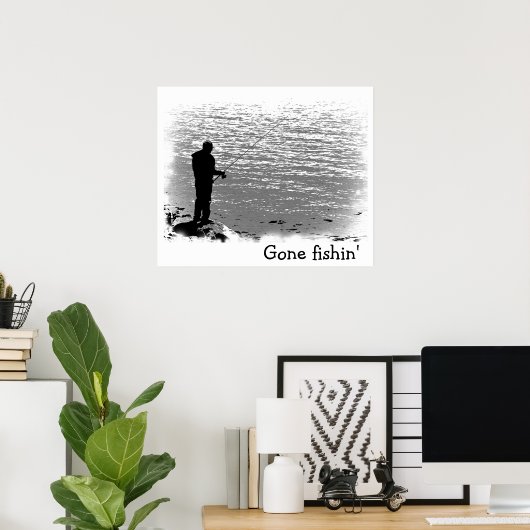 Gevist op het meer poster (Thuiskantoor)