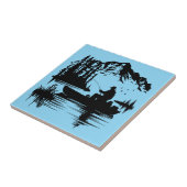 Gevist op het meer tegeltje (Zijkant)