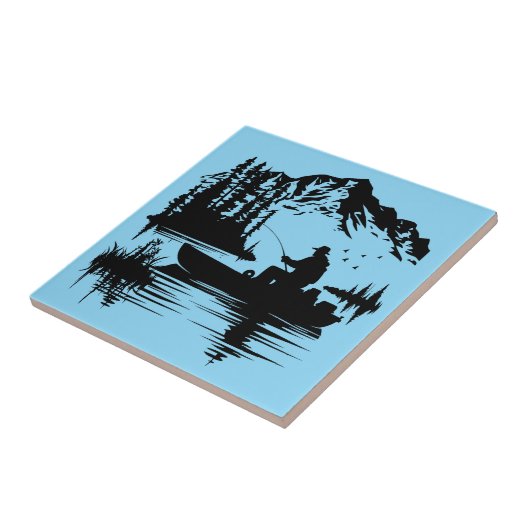 Gevist op het meer tegeltje (Zijkant)