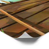 Gevist op het welkomstbord voor o-vis-visbondgenot poster (Hoek)