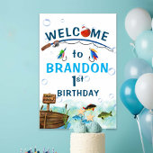 Gevist op het welkomstbord voor o-vis-visbondgenot poster