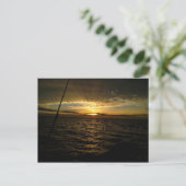 Gevist op Sunset Briefkaart (Staand voorkant)