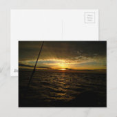 Gevist op Sunset Briefkaart (Voorkant / Achterkant)