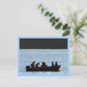 Gevist op Sunset Briefkaart (Staand voorkant)