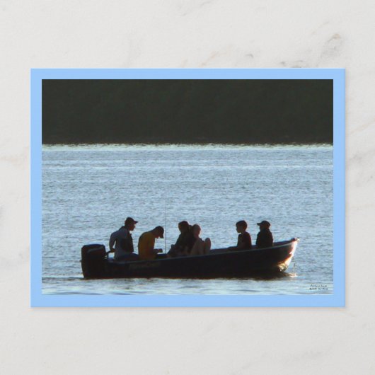 Gevist op Sunset Briefkaart (Voorkant)