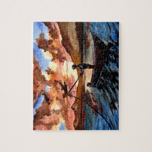 Gevist op Sunset Legpuzzel (Verticaal)