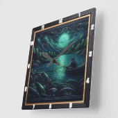 Gevist op Sunset Vierkante Klok (Hoek)