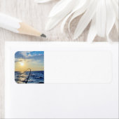 Gevist op Wavy Water Etiket (Insitu)