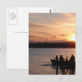 Gevist op zonsondergang briefkaart (Voorkant / Achterkant)