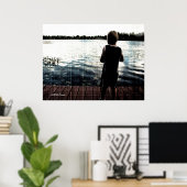 Gevist op zonsondergang poster (Thuiskantoor)