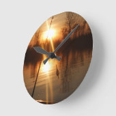 Gevist op zonsondergang ronde klok (Hoek)