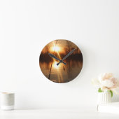 Gevist op zonsondergang ronde klok (Huis)