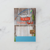 Gevist outdoorsman thema Dank u Bedankkaart (Binnen)