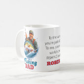 Gevist papa Happy Vaderdag Fish Koffiemok (Voorkant links)