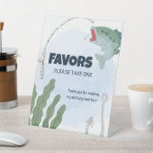 Gevist partij servetten reclamebord met voetstuk (Insitu)