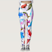 Gevist patroon leggings (Voorkant)