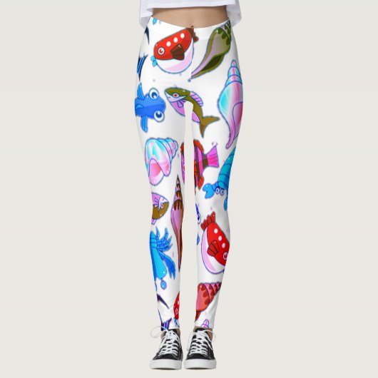 Gevist patroon leggings (Voorkant)